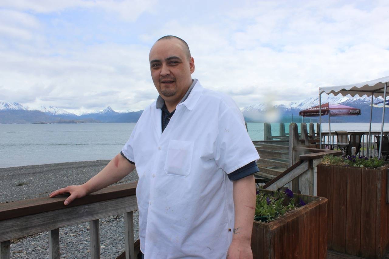 In a year’s time, Sung Linder, 42, has worked his way from dishwasher to prep cook at Land’s End Resort. As a client of South Peninsula Behavioral Health Services, Linder’s employment search was supported by SPBHS’s IPS, Individual Placement and Support, program. (Photo by McKibben Jackinsky)