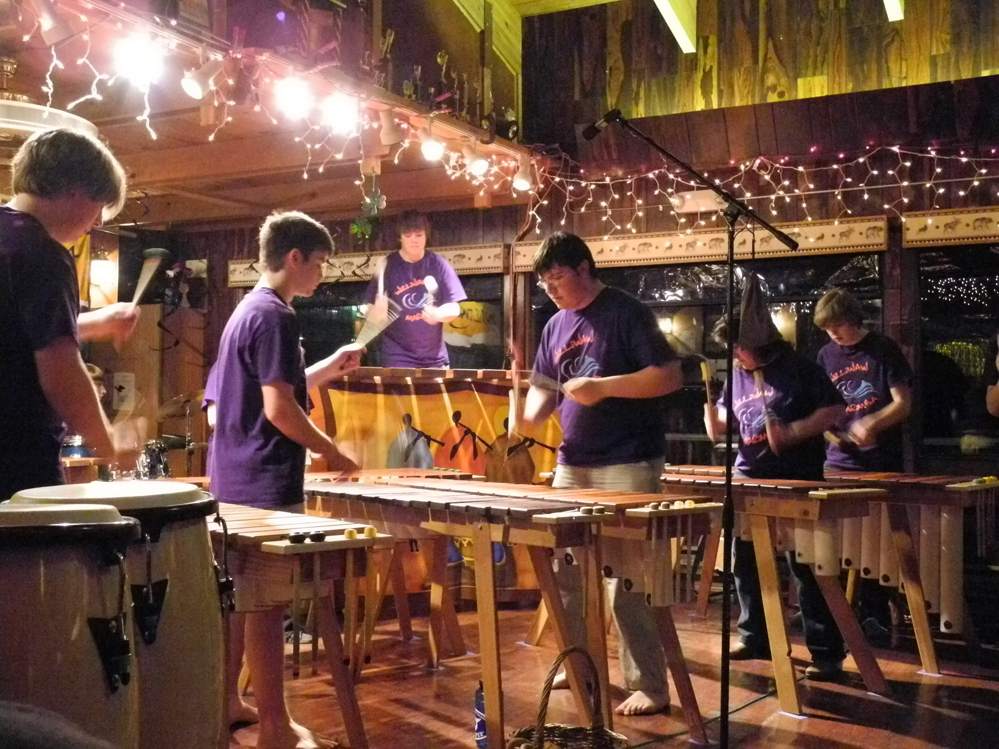 Williwaw Marimba plays at Marimba Madness last March at the Homer Elks Lodge.     -Photo by Michael Armstrong, Homer News