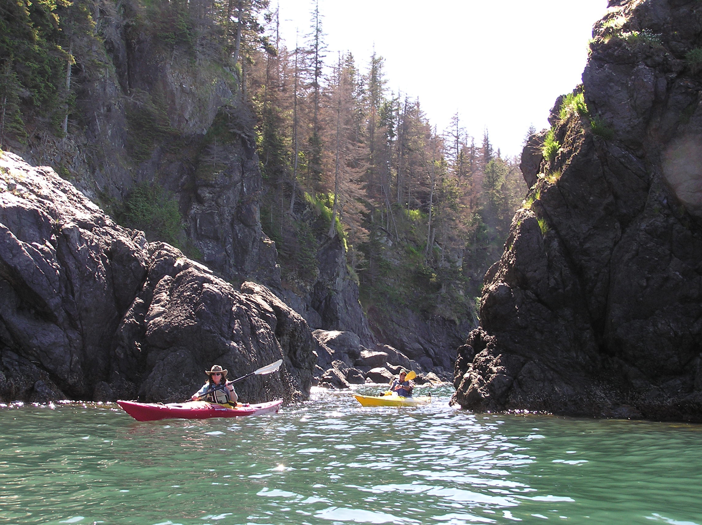Kayakers paddle around Yukon Island, part of the Alaska Maritime National Wildlife Refuge and on the water trail.-Photo provided, True North Kayak Adventures