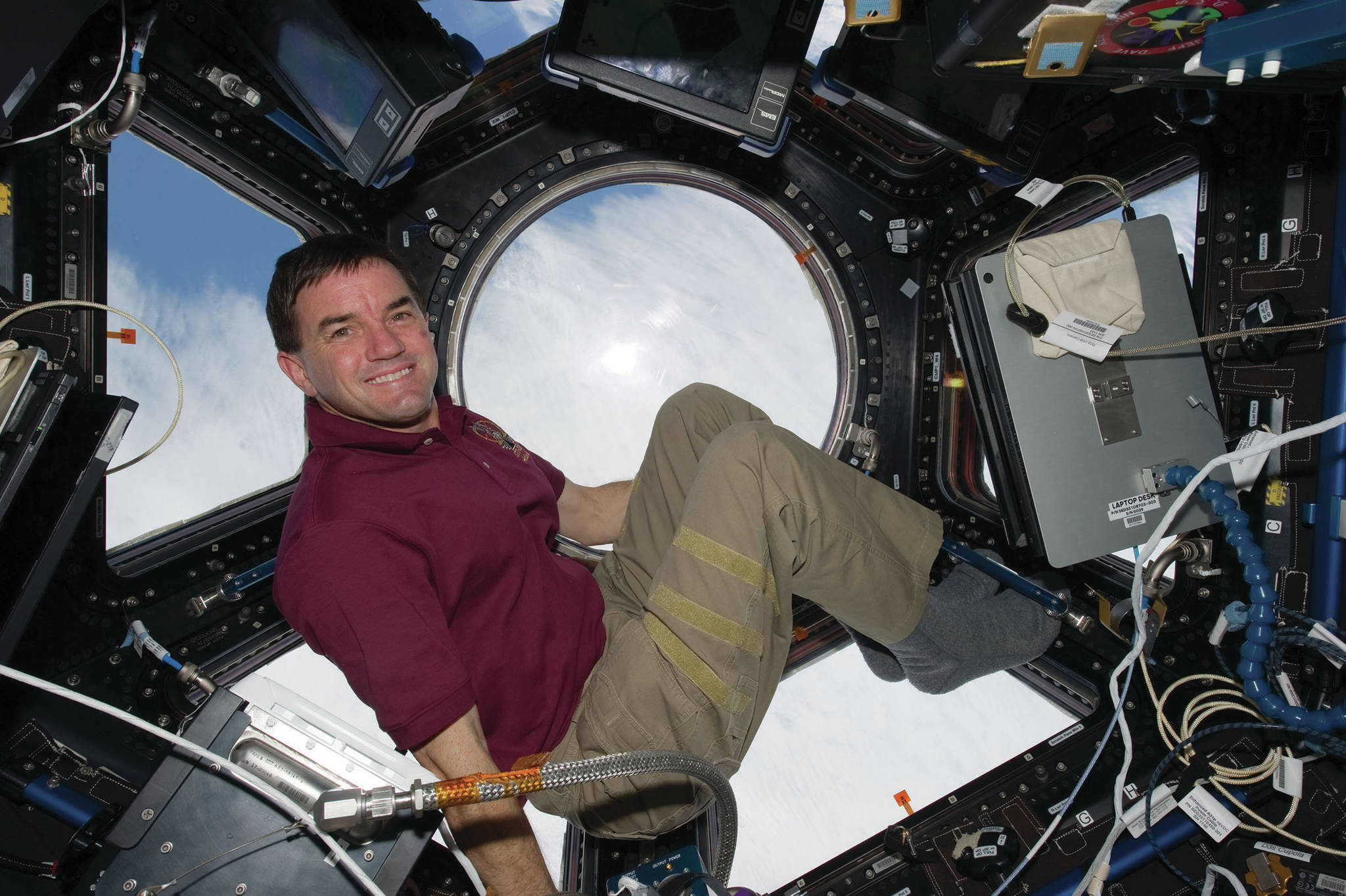 Astronaut Rex Walheim on the International Space Station in July 2011. (Photo provided)