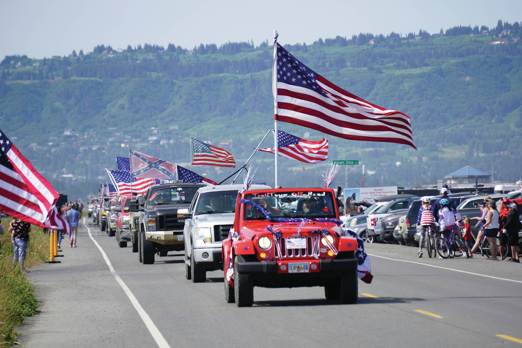 Independence Day parade organized after official event gets canceled