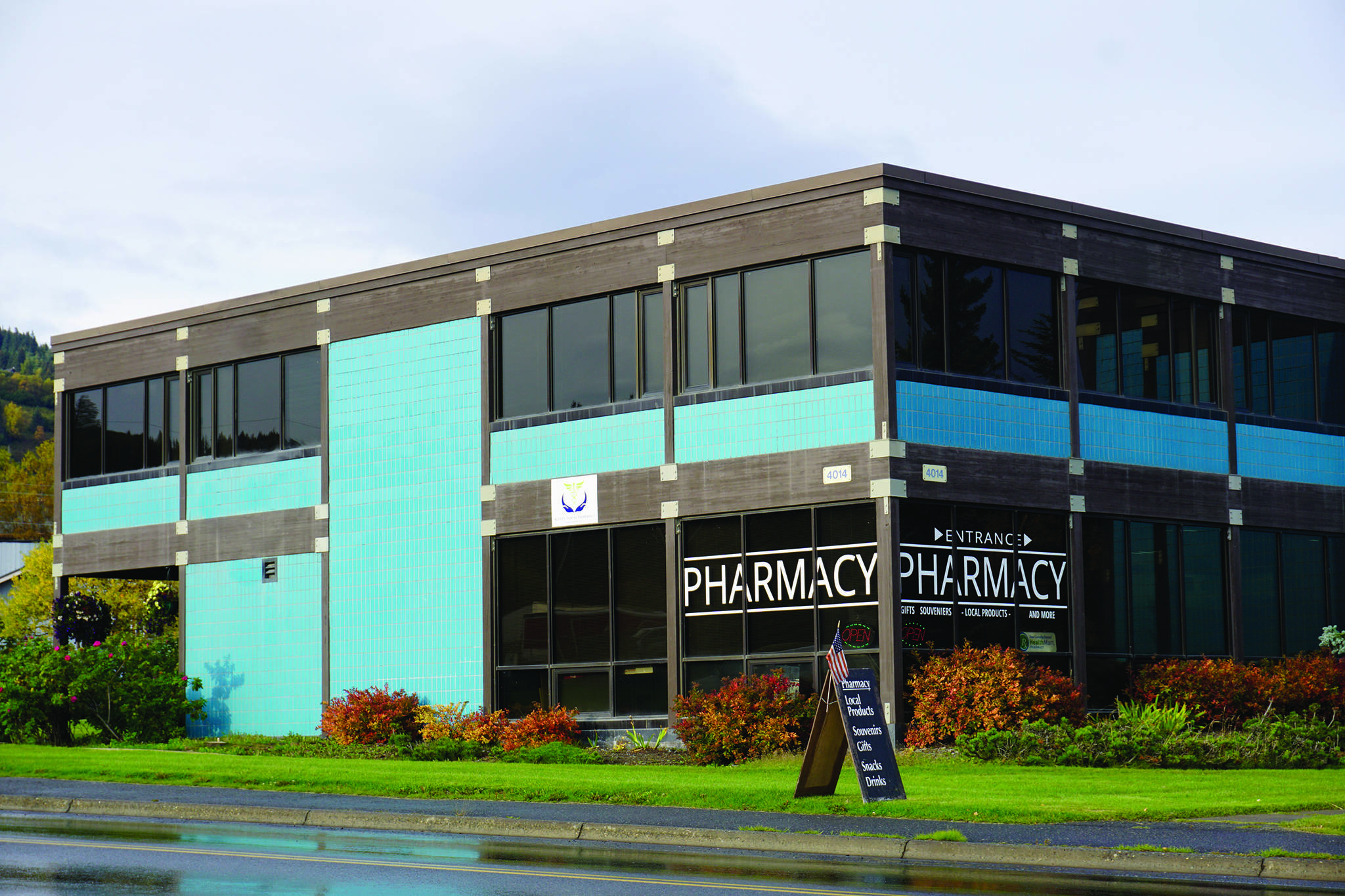 Scotts Family Pharmacy on Lake Street as seen on Sept. 24, 2019, in Homer, Alaska. (Photo by Michael Armstrong/Homer News)