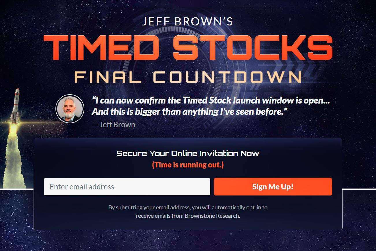 TSR-HOM-20210309-Jeff Brown’s Timed Stocks [Review] Final Countdown Launch Window