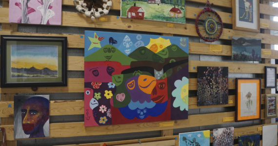 The Disability Pride Month art show, as seen on Friday, July 1, 2022, at Grace Ridge Brewing in Homer, Alaska. (Photo by Michael Armstrong/Homer News)