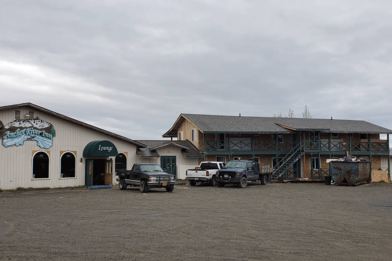 The Anchor River Inn, photographed on Saturday, June 3, 2023 is being remodeled in Anchor Point, Alaska. (Delcenia Cosman/Homer News)