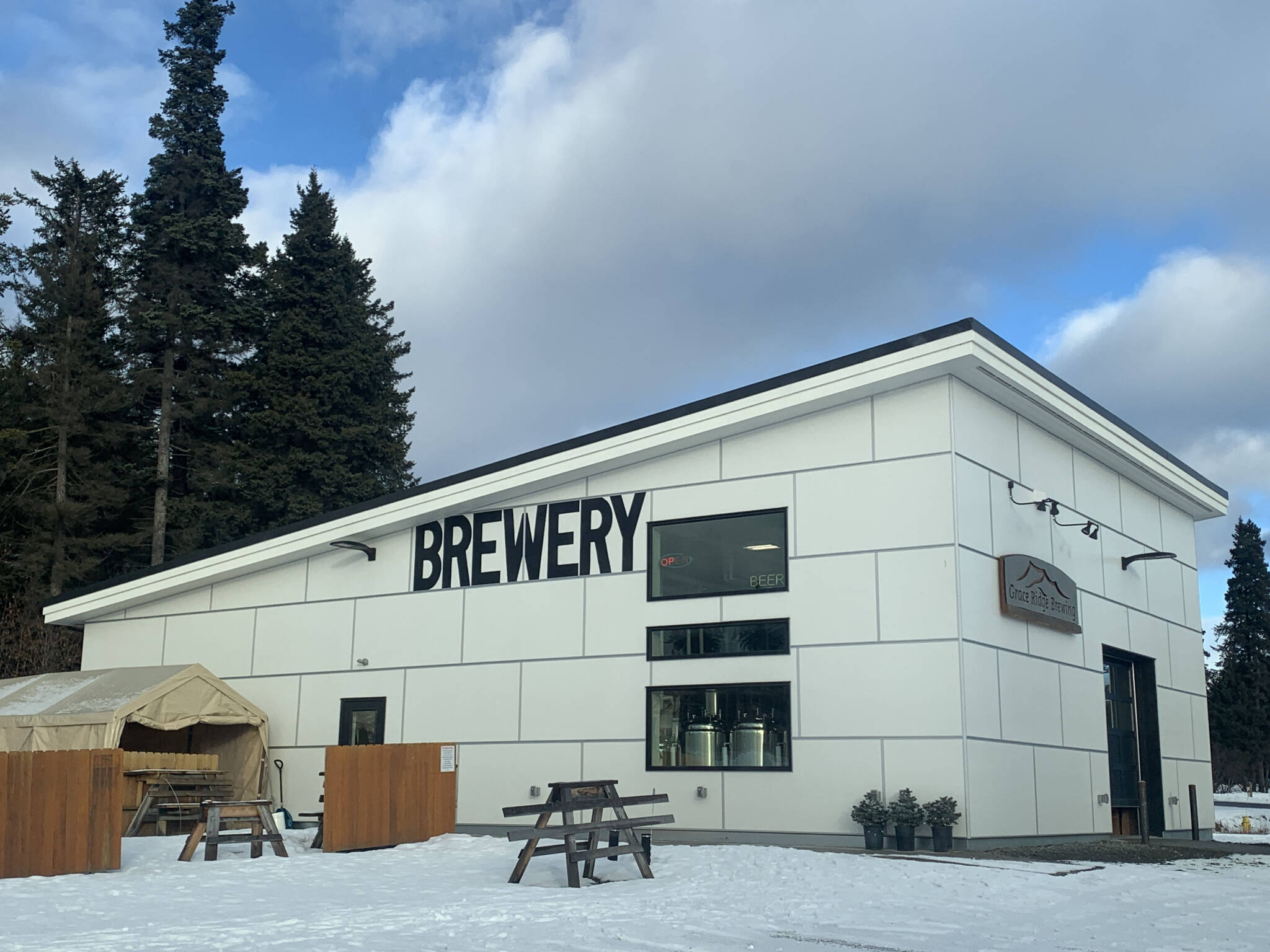 Grace Ridge Brewery is photographed on Friday, Feb 3, 2023, in Homer, Alaska. (Photo by Christina Whiting)