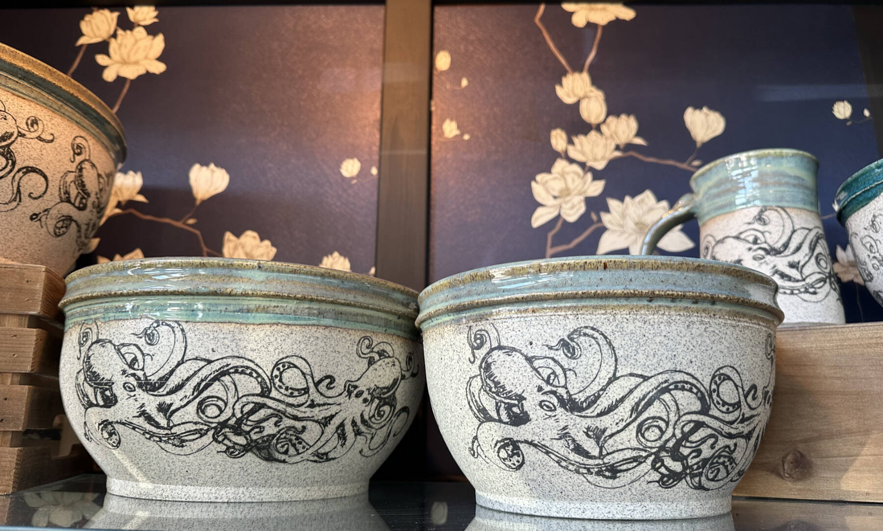 Pottery by Birch Grove Studios is on display through June at the Art Shop Gallery in Homer, Alaska. Photo provided by the Art Shop Gallery