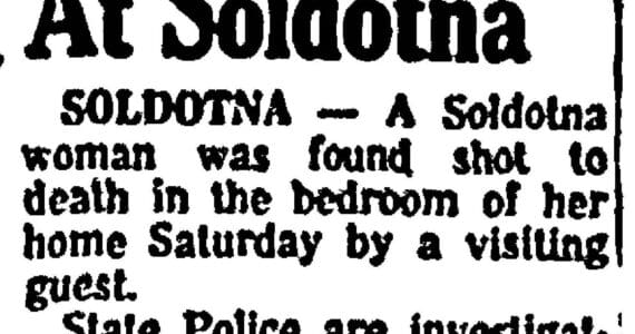 The Soldotna shooting death of Ann Pederson, another wife of Oscar Pederson, drew brief media attention in Southcentral Alaska. Many questions remain about the victim’s final days. (Excerpt from the Anchorage Daily Times on May 29, 1961)