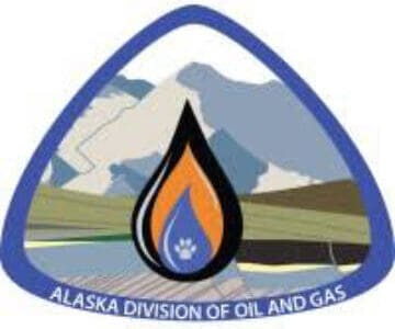 Alaska Department of Natural Resources, Division of Oil and Gas logo. Photo courtesy of Alaska Department of Natural Resources, Division of Oil and Gas