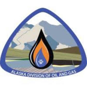 Alaska Department of Natural Resources, Division of Oil and Gas logo. Photo courtesy of Alaska Department of Natural Resources, Division of Oil and Gas
