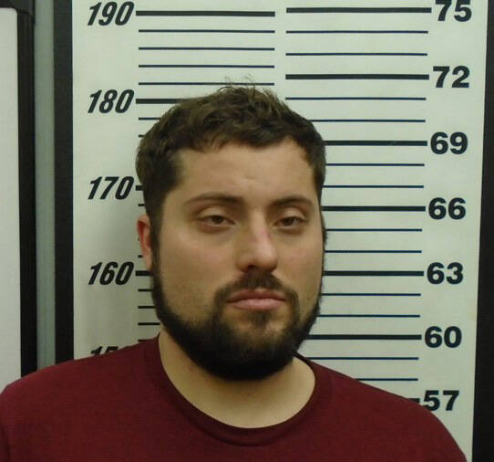 A police mugshot of Kirby Calderwood, 34, of Ogden, Utah, the man charged in the murder and kidnapping of Anesha “Duffy” Murnane. (Photo provided/Homer Police)