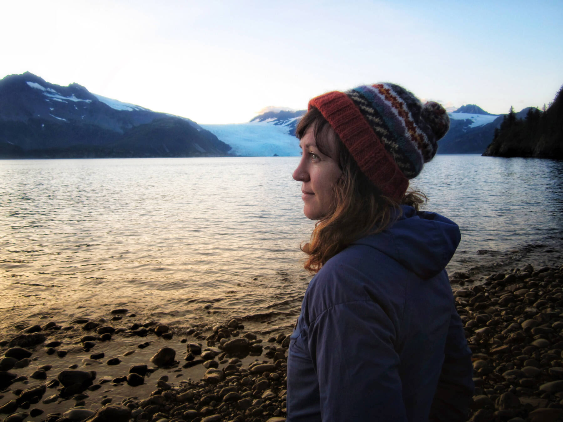 Homer artist Whitney Dahl is photographed at Aialik Bay in September 2023. Photo provided by Whitney Dahl