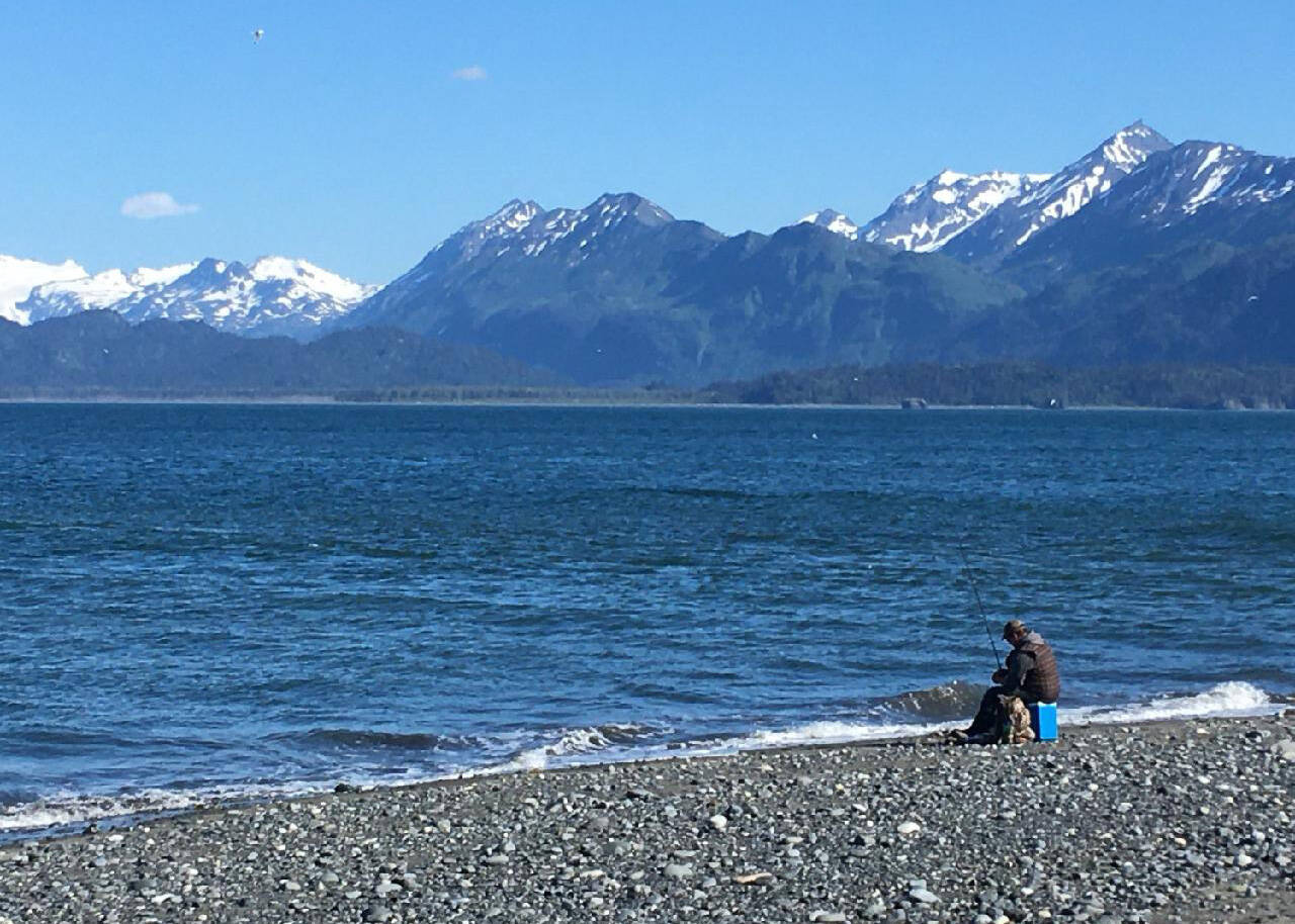 Kachemak Bay can be seen June 12, 2020, in Homer, Alaska. (Photo by Jeff Helminiak/Peninsula Clarion)