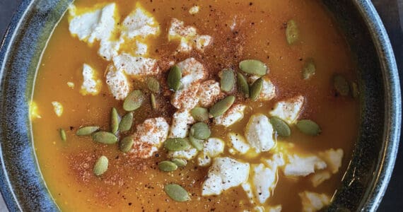 Photo by Tressa Dale/Peninsula Clarion
This roasted pumpkin, apple and carrot soup is smooth and sweet.