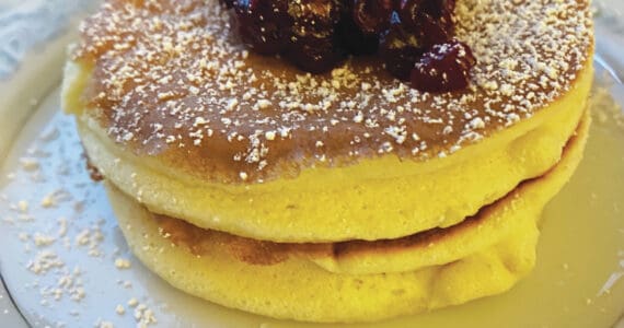 Photo by Tressa Dale/Peninsula Clarion
These Japanese-style souffle pancakes are sweet, light and delicate, and taste divine paired with tart cranberry sauce.