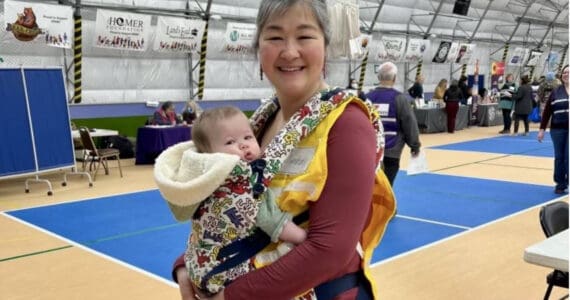 South Peninsula Haven House Executive Director Lindsey Collins attends the Community Resource Connect event in January 2024 at the SPARC in Homer, Alaska. Photo provided by Britt Huffman