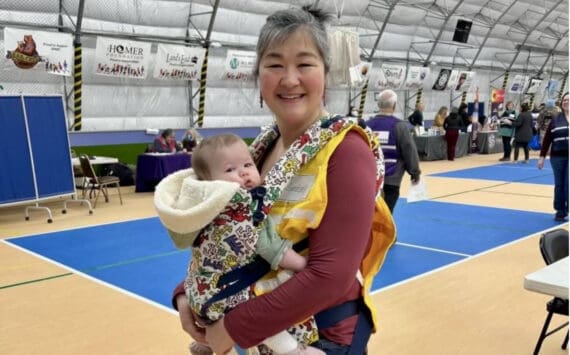 South Peninsula Haven House Executive Director Lindsey Collins attends the Community Resource Connect event in January 2024 at the SPARC in Homer, Alaska. Photo provided by Britt Huffman