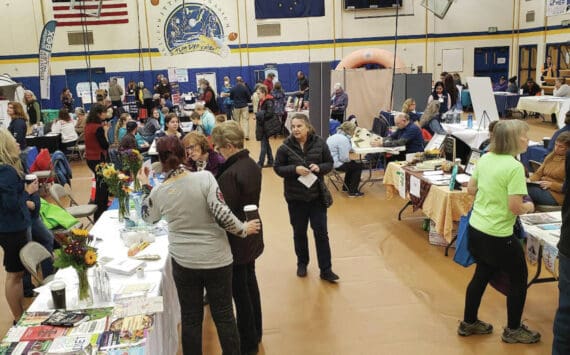 Fair goers browse the 2022 Rotary Health Fair.  Photo provided by South Peninsula Hospital.