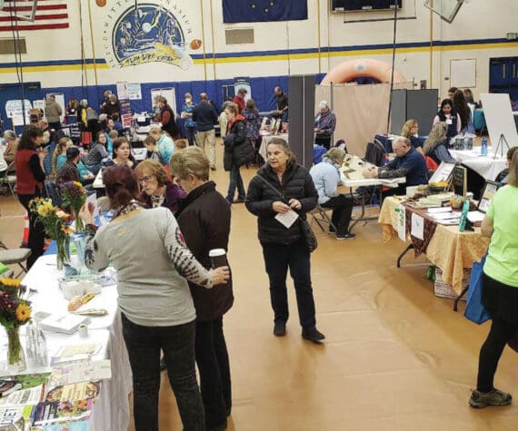 Fair goers browse the 2022 Rotary Health Fair.  Photo provided by South Peninsula Hospital.