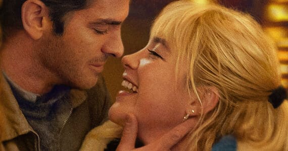 Andrew Garfield and Florence Pugh in “We Live in Time.” (Promotional photo courtesy A24)