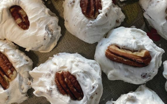 These traditional southern Christmas Divinity Cookies are soft, extremely sweet and might provide some nostalgic joy. (Photo by Tressa Dale/Peninsula Clarion)