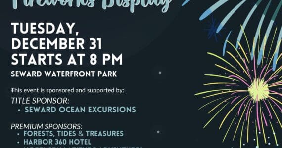 A poster for the Seward Chamber of Commerce's New Year's Eve Fireworks Display. (Provided by Seward Chamber of Commerce)