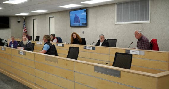 Member Tom Tougas speaks during a meeting of the Kenai Peninsula Borough Tourism Industry Working Group in Soldotna, Alaska, on Wednesday, Dec. 18, 2024. (Jake Dye/Peninsula Clarion)