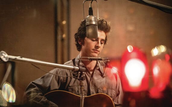 Promotional photo courtesy Searchlight Pictures
Timothée Chalamet is Bob Dylan in “A Complete Unknown.”